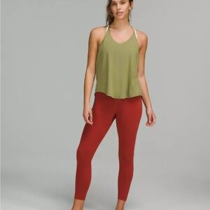 Lululemon Tie-Back Open-Back Tank in Olive Studio to Street Essential